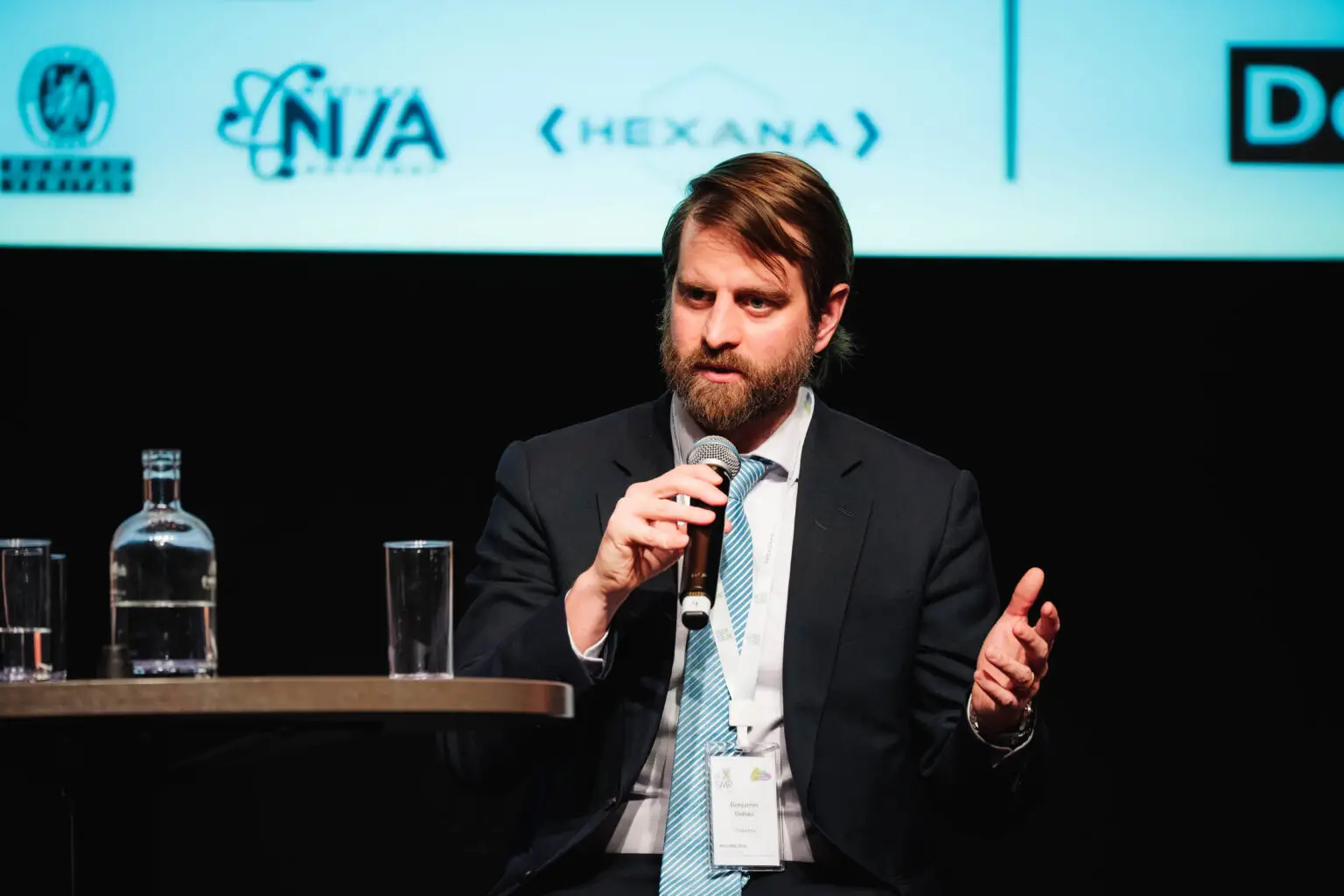 Conference speaker addressing the NexSMR audience