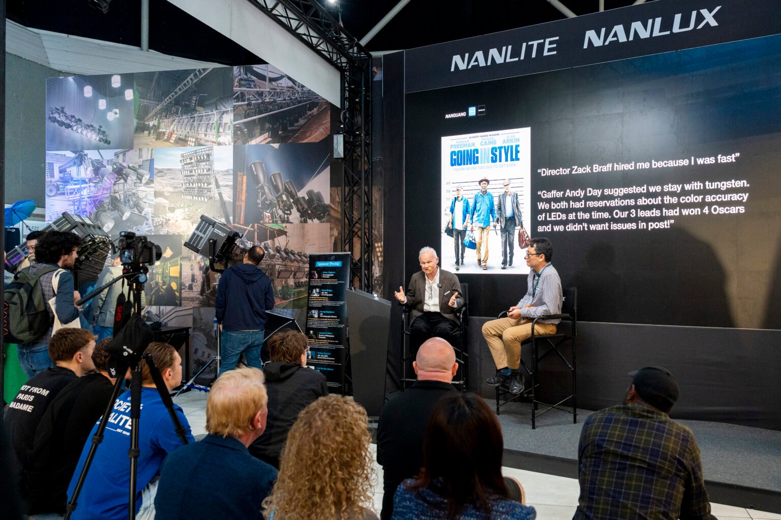 NANLITE product presentation on the IBC stage
