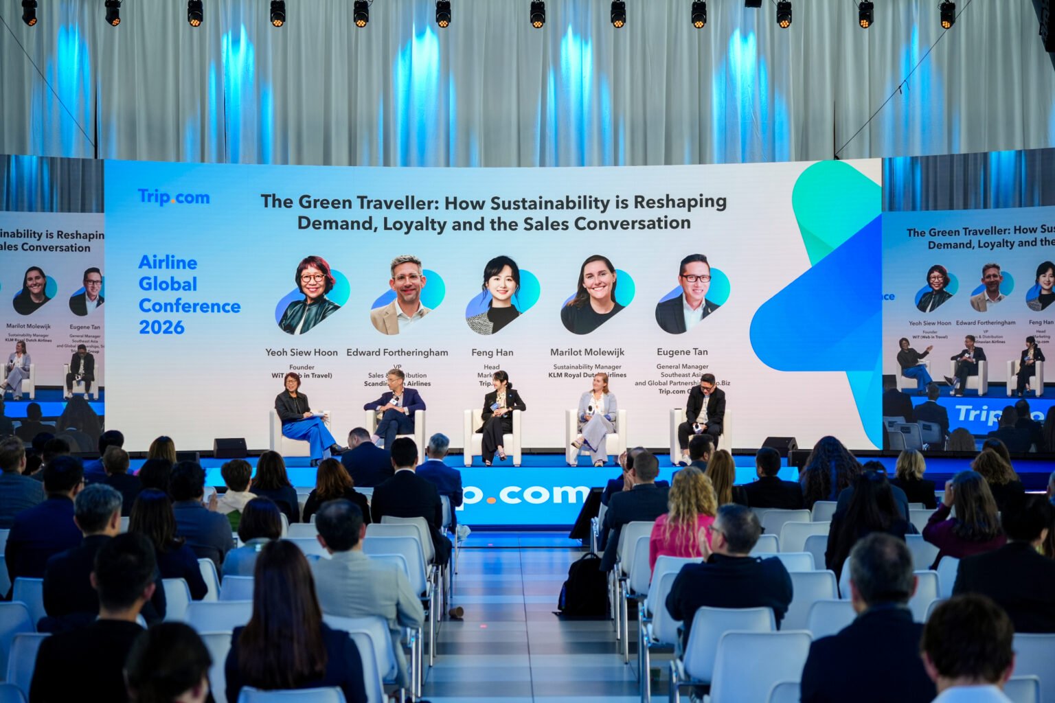 Trip.com Airline Global Conference panel on the main stage